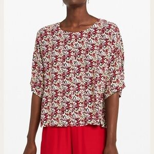 Otto D’ame Floral Print Blouse Size 8